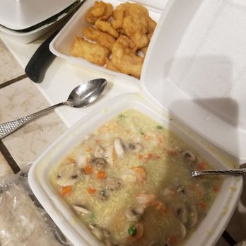 Dynasty Garden - Prawns with lobster sauce and garlic fried fish. - Dim Sum Near Me - Modesto, California
