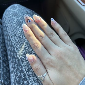 One Nail Lounge - Evil eye nail art - Nail Salons Near Me - Tucson, Arizona