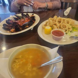 The calarmi and mussels were phenomenal! Some of the best mussels we've ever had. The calarmi and mussels were phenomenal! Some of the best mussels we've ever had.