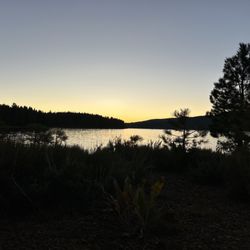 Logger Campground Stampede - Watching the sunset from our campsite