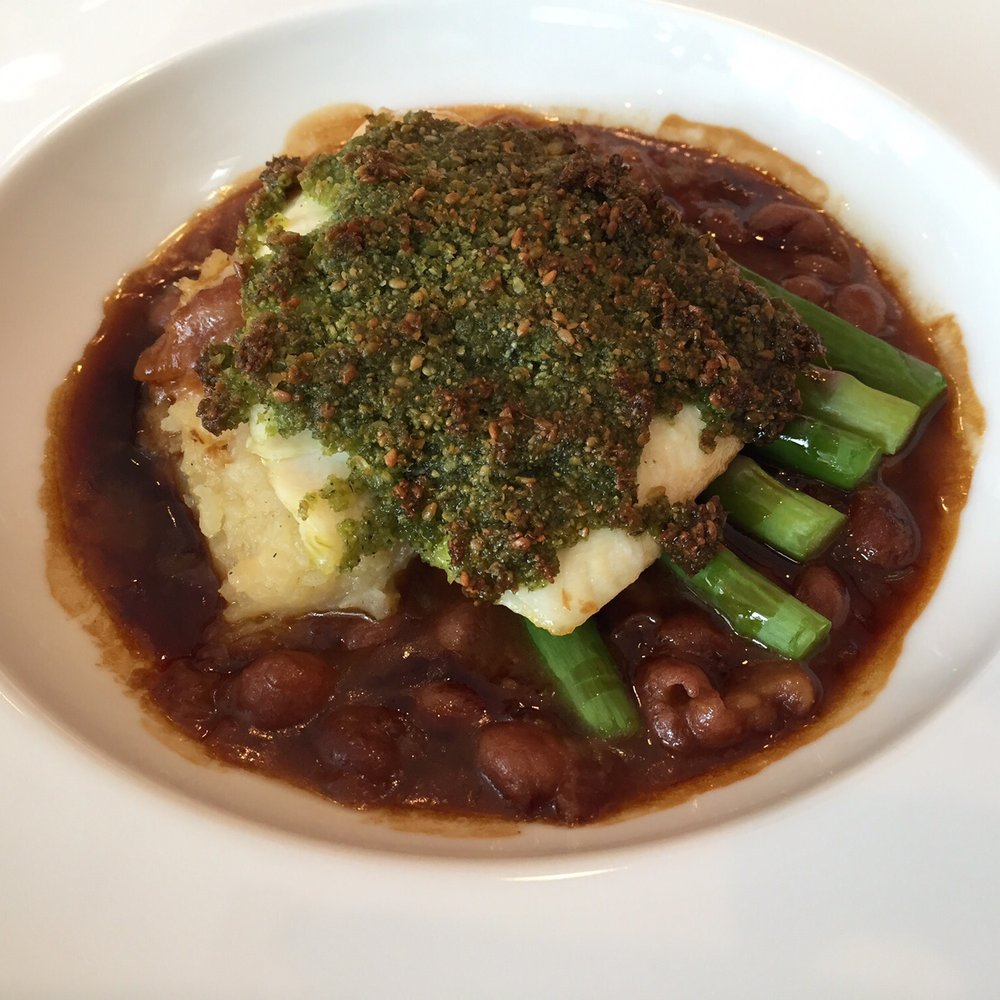 Sienna Restaurant - Halibut - Modern European Near Me - Dorchester, DOR Sienna Restaurant - Halibut - Modern European Near Me - Dorchester, DOR