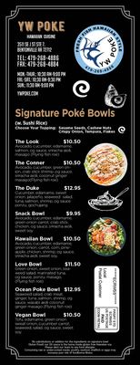 Menu photo 6 Yw Poke Bentonville, AR Menu photo 6 Yw Poke Bentonville, AR