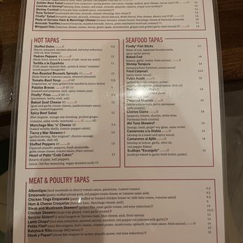 Firefly Tapas Kitchen + Bar - Menu - Tapas/Small Plates Near Me - Las Vegas, Nevada