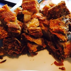 Palabok House - LECHON KAWALI, over deep fried, ended up taste like burnt chicharon, meat was so dry, it was not a soooo good dining experience in Edmonton.