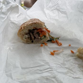 Banana Blossom Bistro - Half a Banh Mi - Grilled Pork - Vietnamese Near Me - Riverdale, Maryland Banana Blossom Bistro - Half a Banh Mi - Grilled Pork - Vietnamese Near Me - Riverdale, Maryland