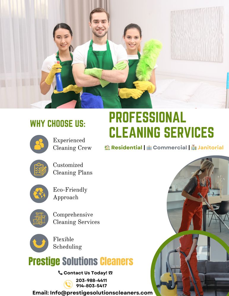 PRESTIGE SOLUTIONS CLEANERS Waterbury, Connecticut Home Cleaning