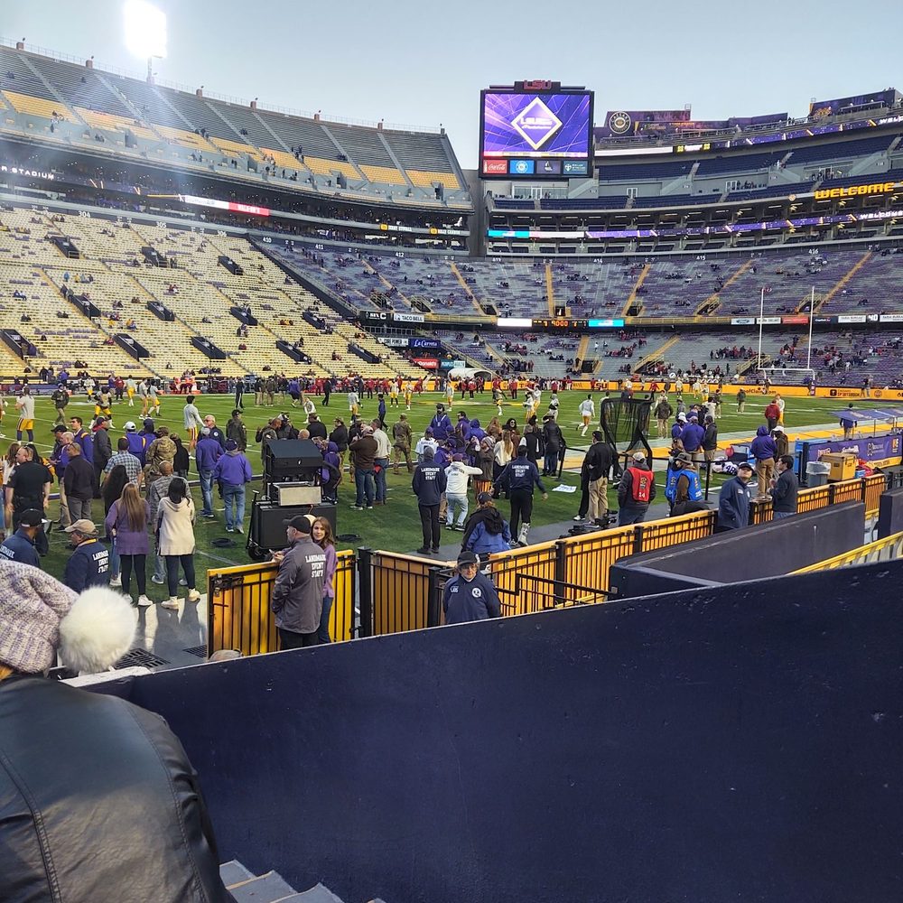 Tiger Stadium - Pre game warm ups - Stadiums & Arenas Near Me - Baton Rouge, Louisiana Tiger Stadium - Pre game warm ups - Stadiums & Arenas Near Me - Baton Rouge, Louisiana
