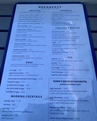 Menu photo 1 Dorn's Original Breakers Cafe Morro Bay, CA Menu photo 1 Dorn's Original Breakers Cafe Morro Bay, CA