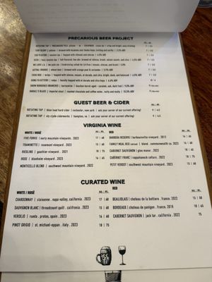 Menu photo 8 Amber Ox Public House Williamsburg, VA