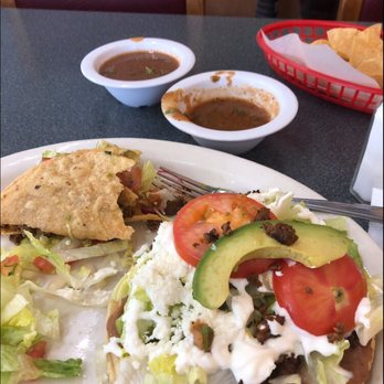 La Gloria Taqueria - Folded taco and a sope as big as a tostadA so stuffed! - Mexican Near Me - Bellingham, Washington