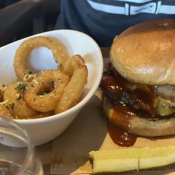 Finney's Crafthouse - Orange - Onion rings and bbq burger. Yum! - New American Near Me - Orange, California Finney's Crafthouse - Orange - Onion rings and bbq burger. Yum! - New American Near Me - Orange, California