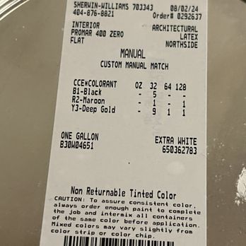 Sherwin-Williams Paint Store - The paint color I was given???? - Paint Stores Near Me - Atlanta, Georgia Sherwin-Williams Paint Store - The paint color I was given???? - Paint Stores Near Me - Atlanta, Georgia