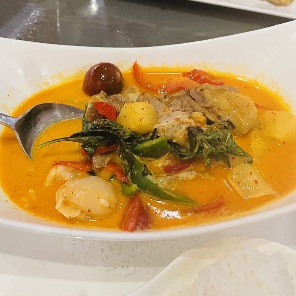 Roasted duck curry