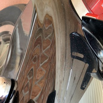 Sun Harley-Davidson - Paint overspray on back fender. - Motorcycle Dealers Near Me - Denver, Colorado Sun Harley-Davidson - Paint overspray on back fender. - Motorcycle Dealers Near Me - Denver, Colorado
