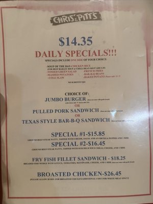 Menu photo 2 Chris' & Pitt's Downey, CA