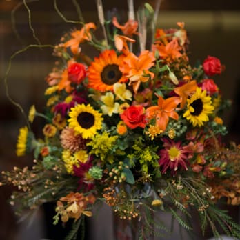 All Flowers With Expressions - The gorgeous tall centerpieces. Our guests were awestruck by these. - Florists Near Me - Wheaton, Illinois