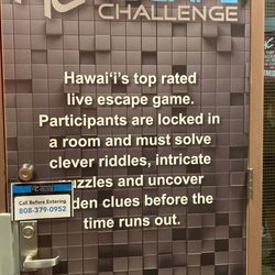 Hawaii Escape Challenge