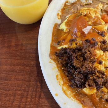 Cafe Jose - Huevos rancheros (scrambled) with chorizo and beans. Delicious ! - Breakfast & Brunch Near Me - Sedona, Arizona Cafe Jose - Huevos rancheros (scrambled) with chorizo and beans. Delicious ! - Breakfast & Brunch Near Me - Sedona, Arizona