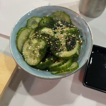 Karai Hand Roll Bar - cucumber salad - Sushi Bars Near Me - Whittier, California Karai Hand Roll Bar - cucumber salad - Sushi Bars Near Me - Whittier, California