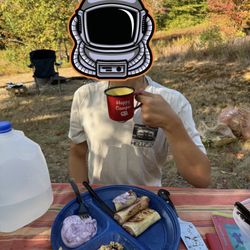 AMC Cardigan Lodge & Campsites - Blintzes for breakfast. This is campsite 25.