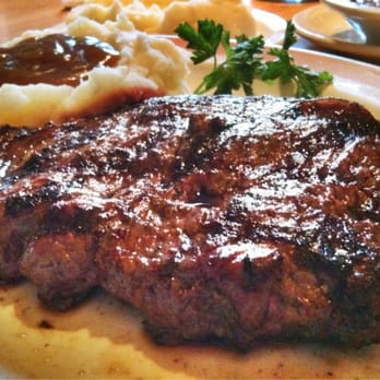Steak Corral - Ribeye Medium Rare with Mashed Potatoes - Steakhouses Near Me - Whittier, California Steak Corral - Ribeye Medium Rare with Mashed Potatoes - Steakhouses Near Me - Whittier, California