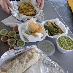 Burrito... peppers side...guac ..tacos. This place deserves 10 stars! Burrito... peppers side...guac ..tacos. This place deserves 10 stars!