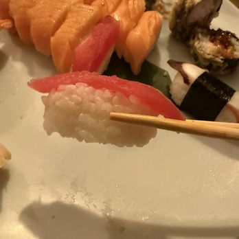 Sushi Uokura - Tuna Nigiri with tons of rice - Japanese Near Me - Golden, Colorado Sushi Uokura - Tuna Nigiri with tons of rice - Japanese Near Me - Golden, Colorado
