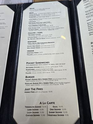 Menu photo 1 Rosine's Mediterranean Cafe Anaheim, CA Menu photo 1 Rosine's Mediterranean Cafe Anaheim, CA