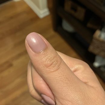 Million Nail Spa - Gel manicure Million Nails showing brush strokes - Nail Salons Near Me - Poughkeepsie, New York