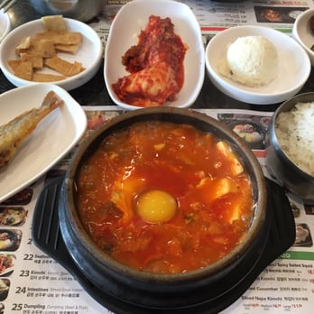 BCD Tofu House - kimchi beef tofu soup (mild) - Korean Near Me - Irvine, California