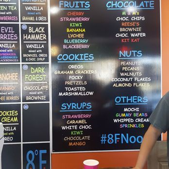 8 Fahrenheit Ice Cream - Wall of goodness - Ice Cream & Frozen Yogurt Near Me - Chattanooga, Tennessee 8 Fahrenheit Ice Cream - Wall of goodness - Ice Cream & Frozen Yogurt Near Me - Chattanooga, Tennessee