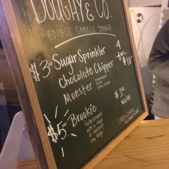 Doughy & Co - a menu on a chalkboard - Food Trucks Near Me - Bowling Green, Kentucky Doughy & Co - a menu on a chalkboard - Food Trucks Near Me - Bowling Green, Kentucky