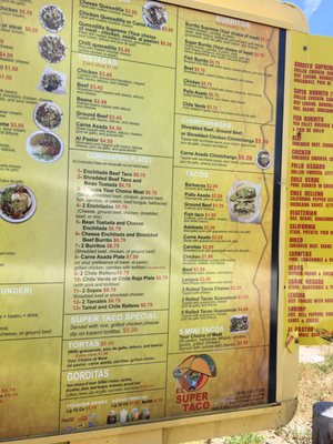 Menu photo 7 El Super Taco Tulsa, OK
