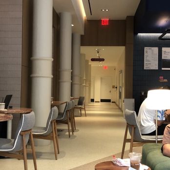 Capital One Café - Bathroom in the back & Layout of the Cafe - Cafes Near Me - New York, New York