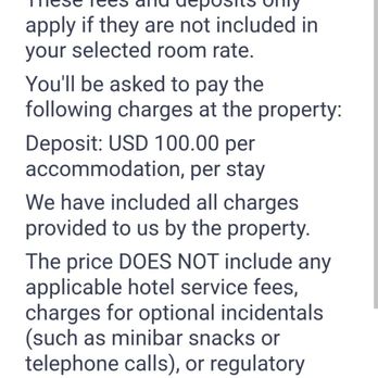 Grand Vista Hotel - Fee section did not state the $10 parking charge. - Hotels Near Me - Grand Junction, Colorado