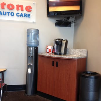 Firestone Complete Auto Care - Nice waiting area with chairs, tables, Keurig, water and Direct TV! - Tires Near Me - Seekonk, Massachusetts