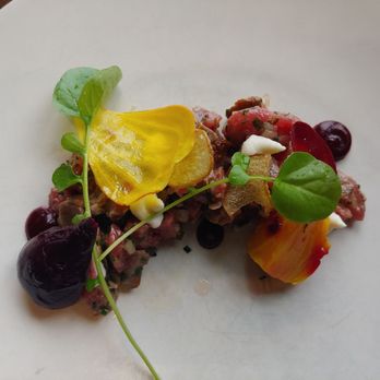 Canoe - Roast beef tartare - Canadian (New) Near Me - Toronto, Ontario Canoe - Roast beef tartare - Canadian (New) Near Me - Toronto, Ontario