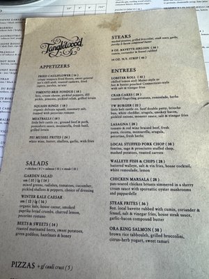 Menu photo 1 Tanglewood American Bistro Bozeman, MT