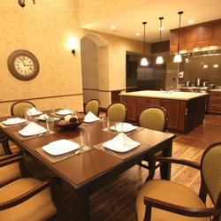 Enjoy activities and meals in our large, open dining room, where you'll have a great view of our chef preparing your food.