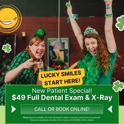 Family Smiles of Kingsville - A little luck goes a long way 
New patients can enjoy our $49 exam & X-ray special
No leprechauns required, just a reason to smile