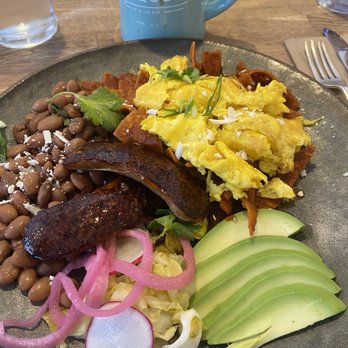 Sequoia Diner - Chilaquiles scrambled eggs , chorizo. - Diners Near Me - Oakland, California