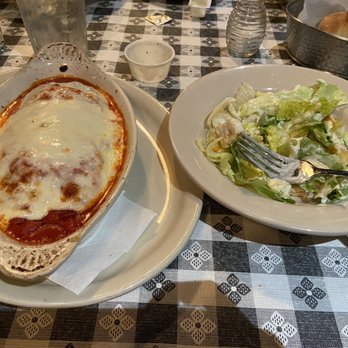 Casa Pasta - Cheese ravioli and salad - Italian Near Me - Helotes, Texas