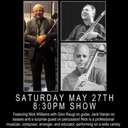 Nick Williams Music 5 Stars - 5-27 dinner concert benefiting Homeless Prenatal Program SF for mothers getting a fresh start in life. Donations: Nick Williams FB page-also