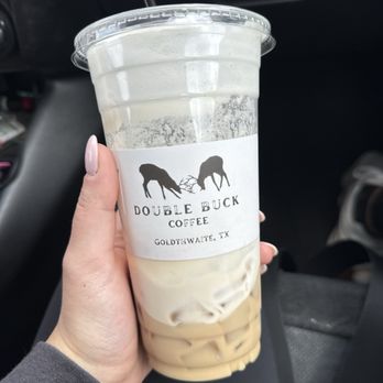 Double Buck Coffee - Iced Vanilla Late - Coffee & Tea Near Me - Goldthwaite, Texas