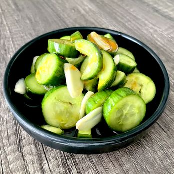 Flaming Ox - Pickled cucumber with slivered garlic, sesame oil and light chili oil fragrance. - Taiwanese Near Me - San Jose, California