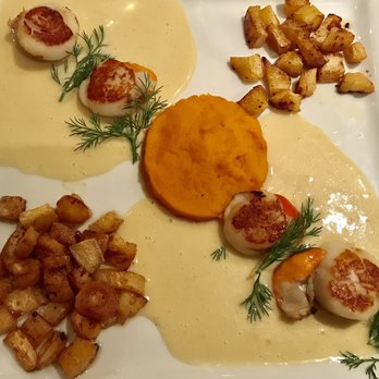 Le Bourbonnoux - Scallop with sweet potato and potatoes - French Near Me - Bourges, 18