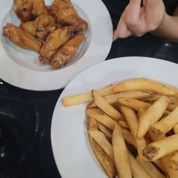 Wings and fries Wings and fries