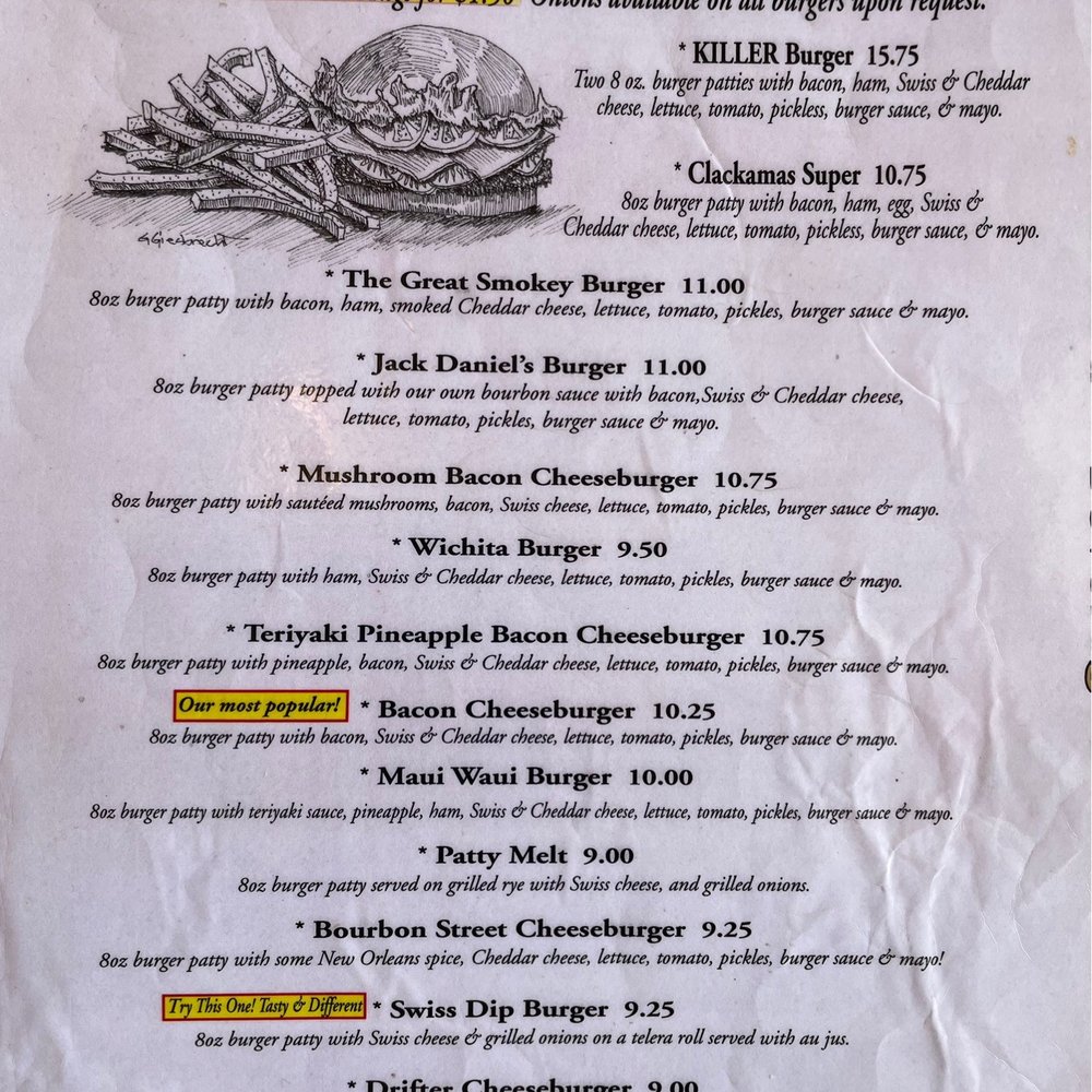 Wichita Pub - Menu - American Near Me - Clackamas, Oregon Wichita Pub - Menu - American Near Me - Clackamas, Oregon