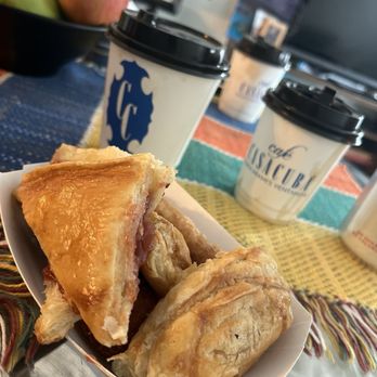 Casacuba Restaurant - Guava and cheese pastelitos with plenty of coffee shots to go - Cuban Near Me - South Miami, Florida