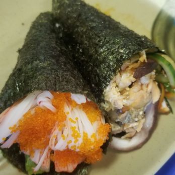 Sushi Pier - Salmon skin and octapus hand rolls - Sushi Bars Near Me - Reno, Nevada Sushi Pier - Salmon skin and octapus hand rolls - Sushi Bars Near Me - Reno, Nevada